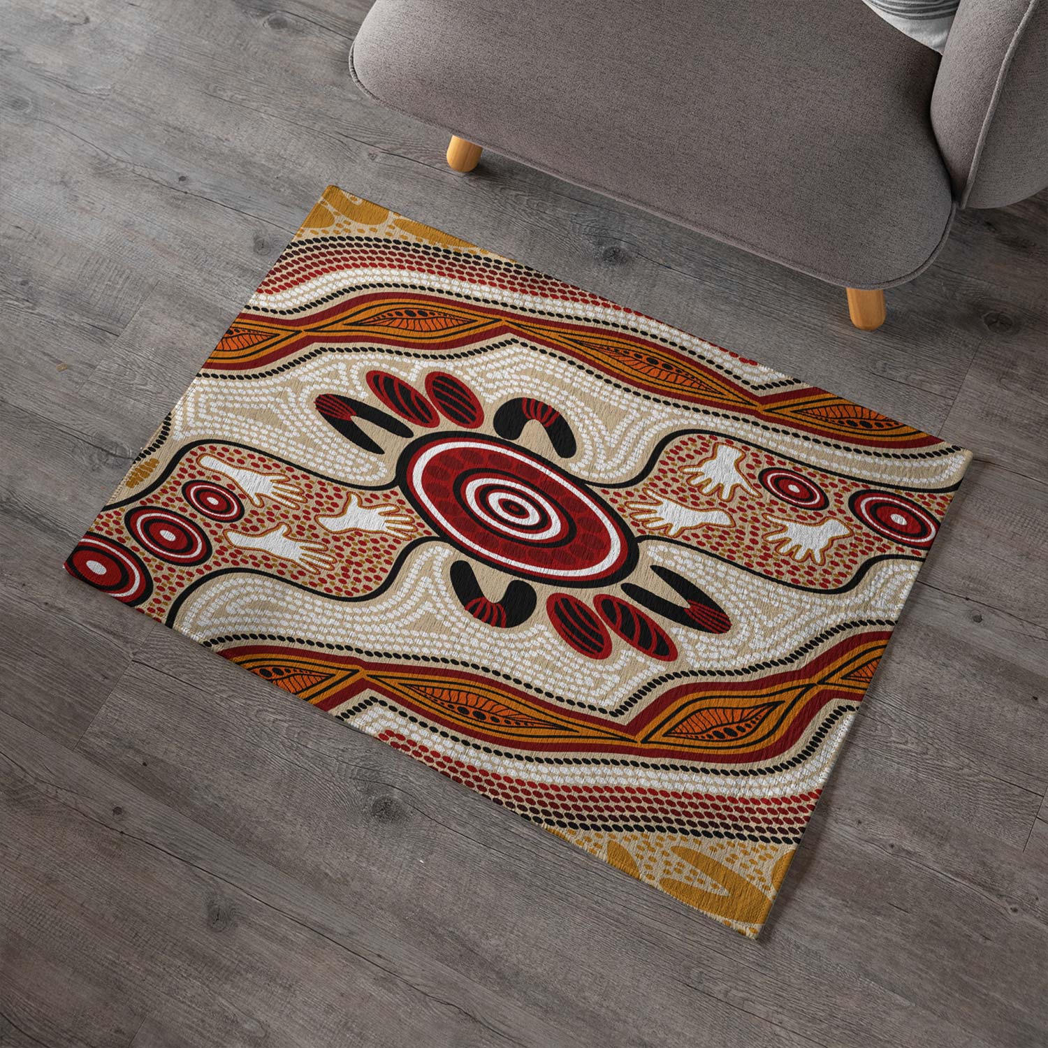 Australia Aboriginal   Door Mat Aboriginal Connection Concept Door Mat