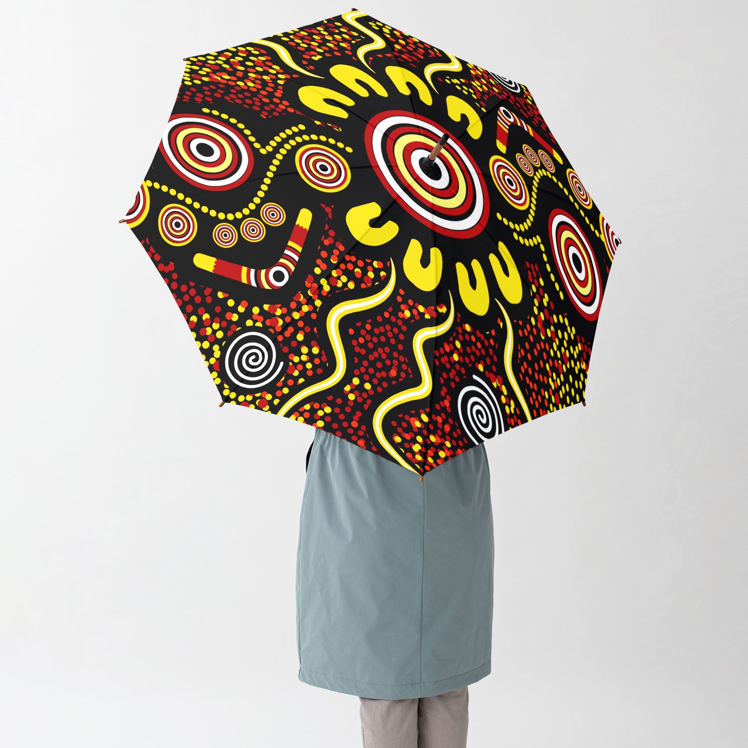 Australia Aboriginal Umbrella Aboriginal Inspired Dot Art Color Painting Umbrella
