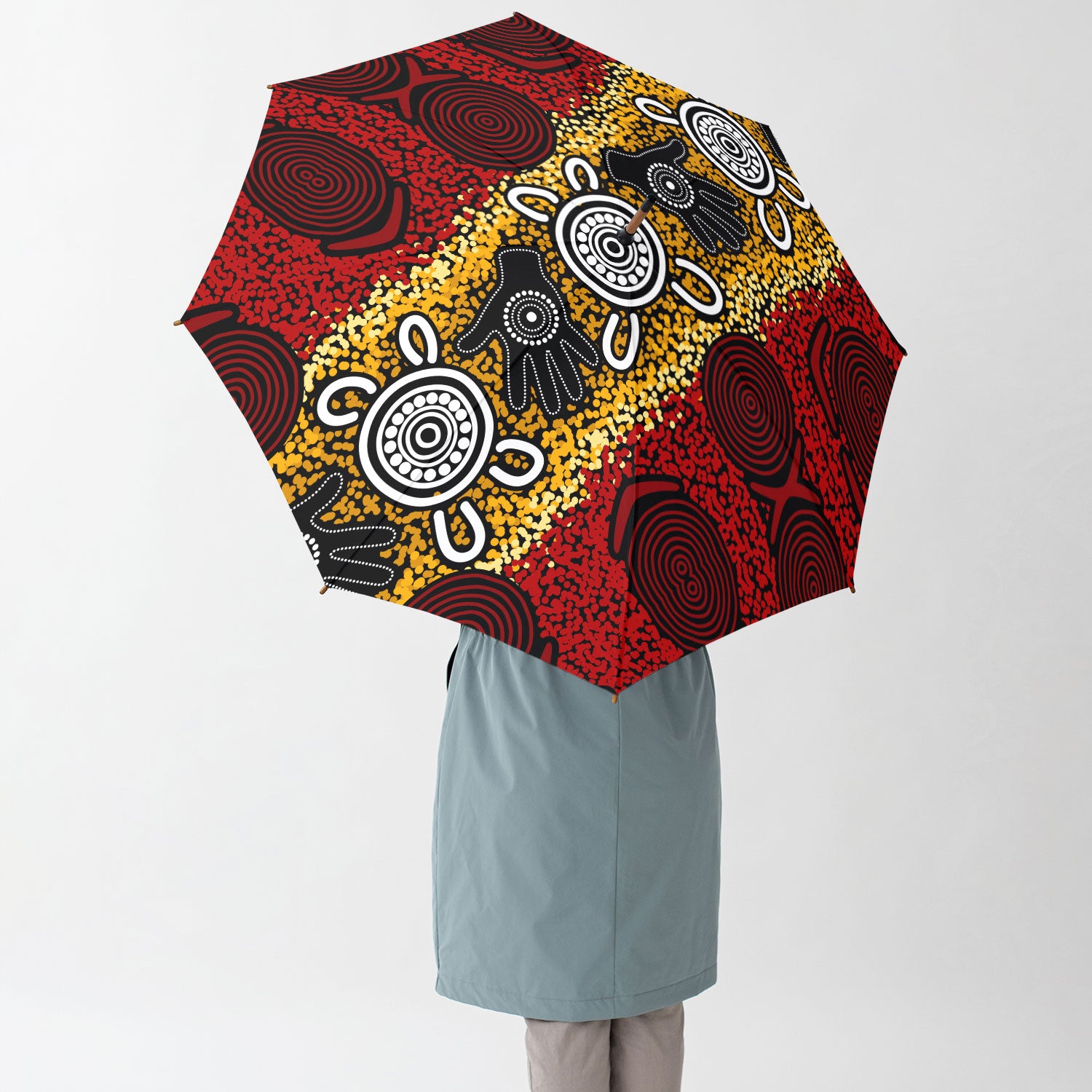 Australia Aboriginal Umbrella Aboriginal hand print artwork Umbrella