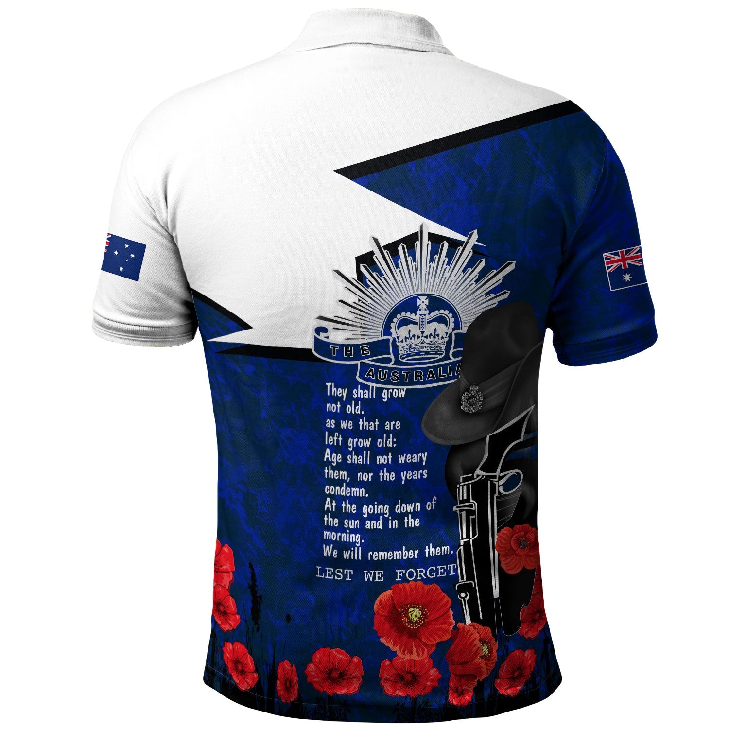 Australia Anzac Day Polo Shirt Commemorates All Who Served And Died