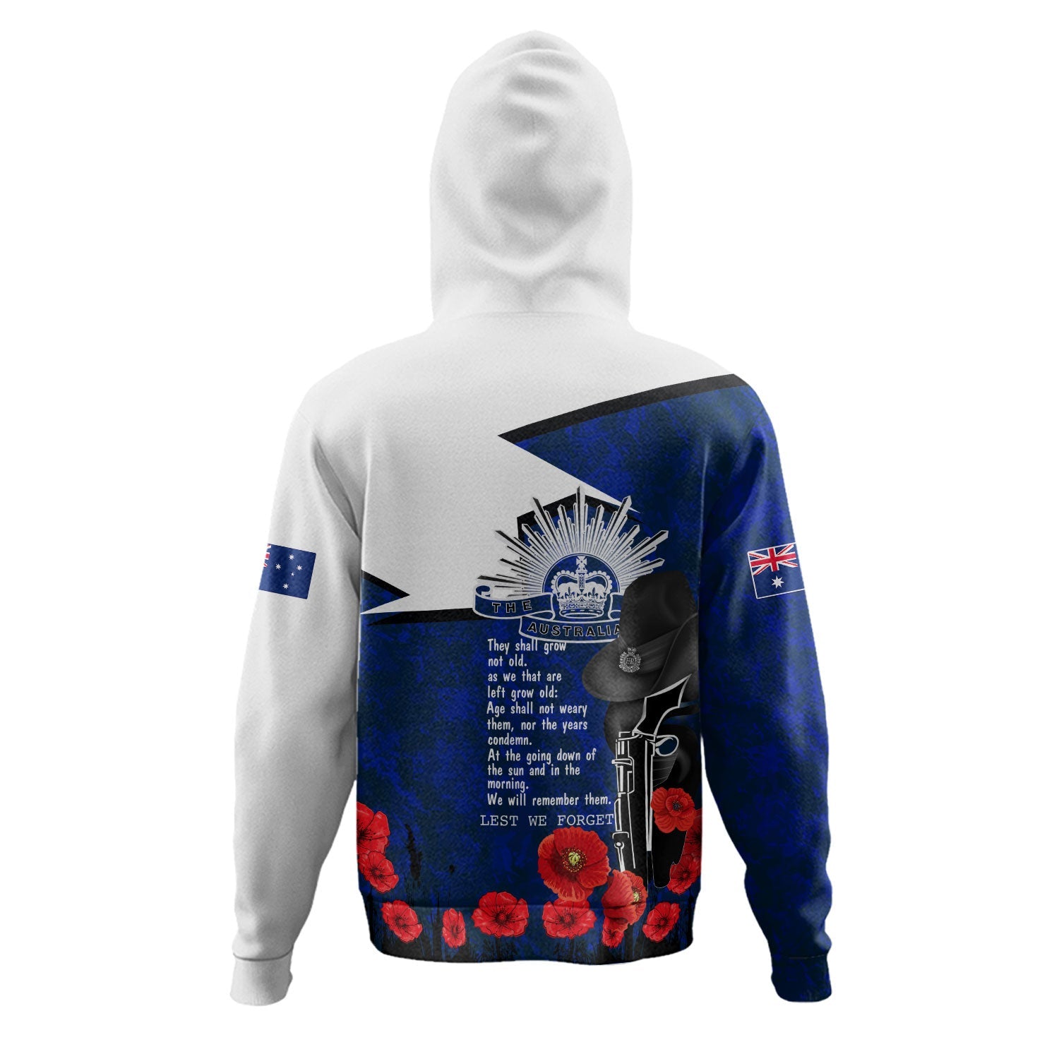 Australia Anzac Day Hoodie Commemorates All Who Served And Died