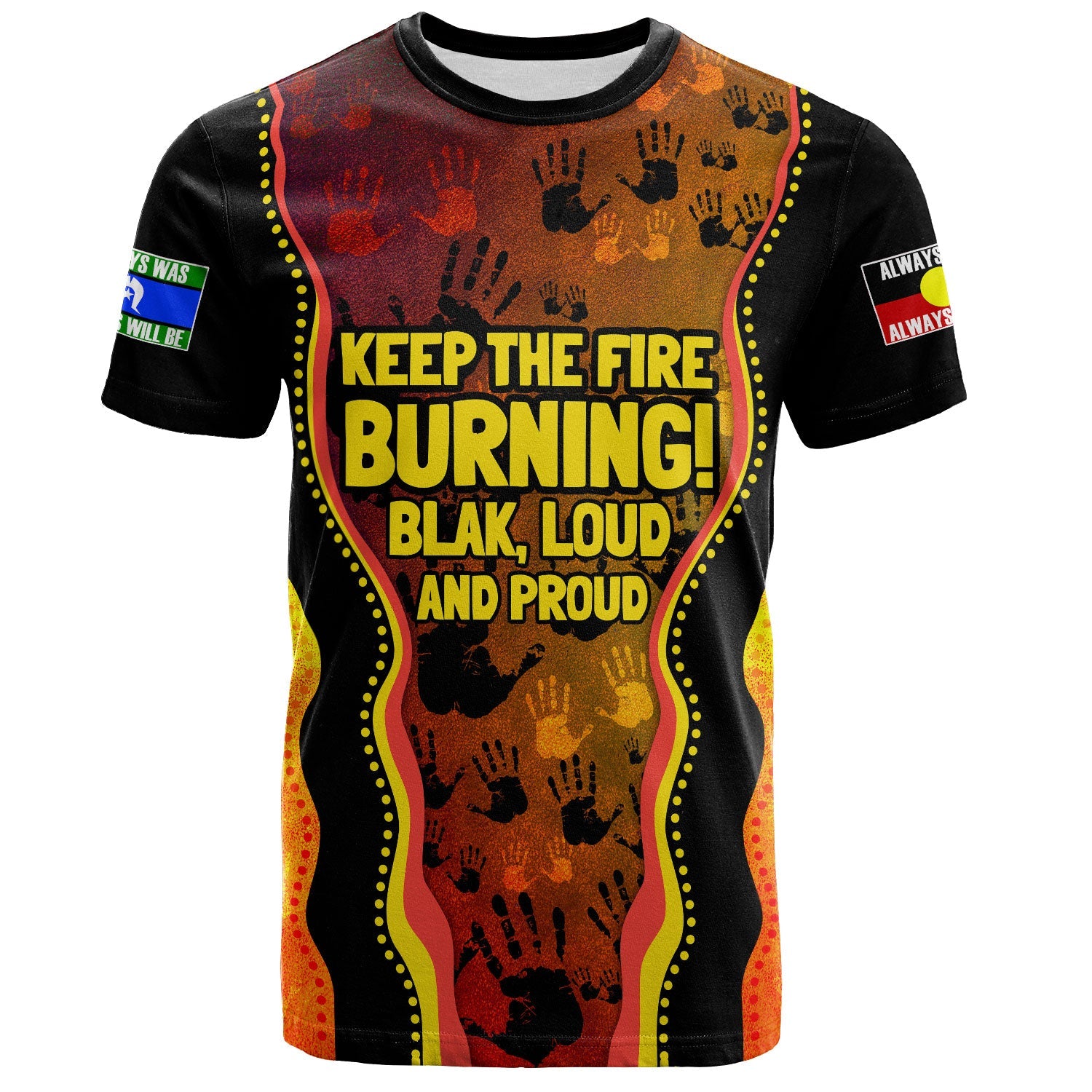 Australia Naidoc Week 2024 T-Shirt Keep The Fire Burning! Blak, Loud and Proud T-Shirt