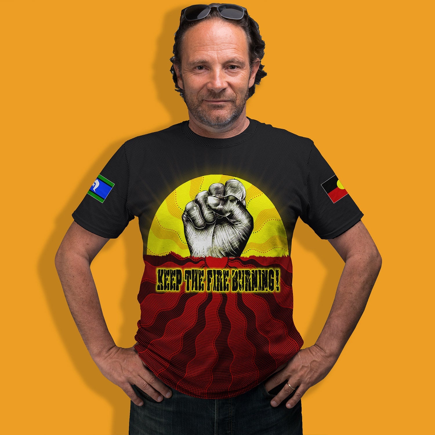 Australia Aboriginal Naidoc Week 2024 T-Shirt Fighting For Us And Keep The Fire Burning T-Shirt